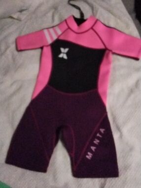 Manta Pink & Purple Shorty Wetsuit - Girls/Youth